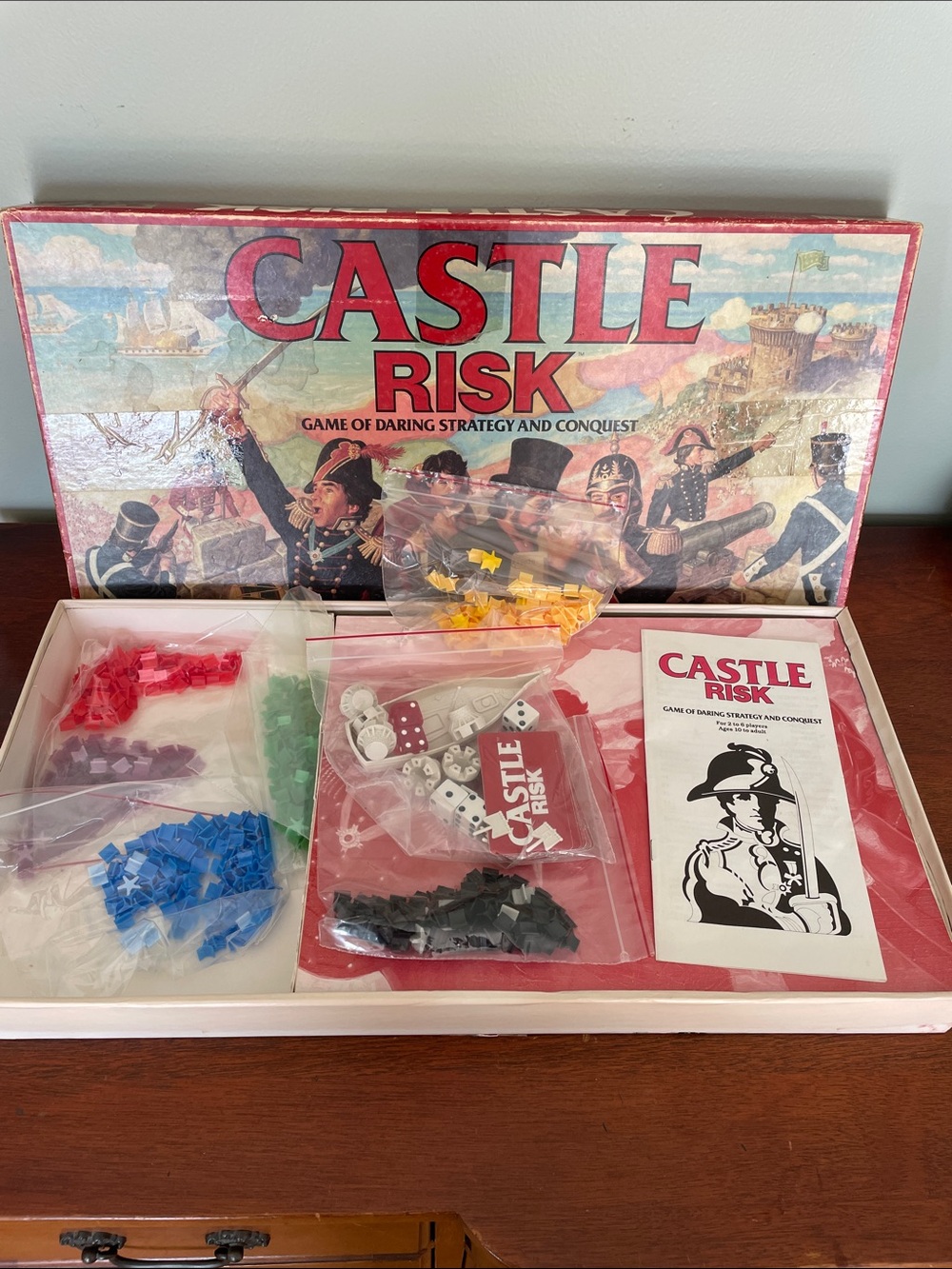 Castle Risk Board Game - Classic Red Box - Picture 3 of 5